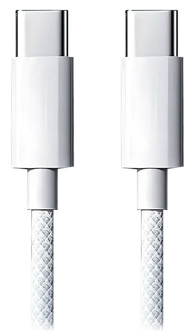 Белый кабель USB-C — USB-C длиной 1 м и мощностью 60 Вт из выбранной карточки Маркета